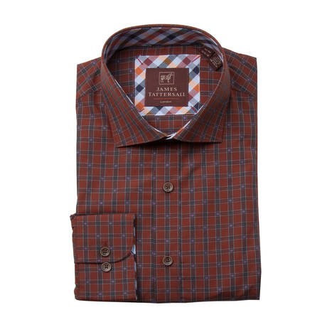 Barnet Button-Up Shirt // Brown (XS)