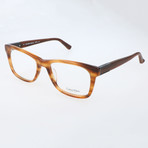 Gerry Thick Rim Rectangular Frame // Brown Horn