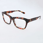 Sheldon Thick Rim Rectangular Frame // Red Tortoise