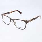 Carmichael Flat Rectangular Frame // Mocha