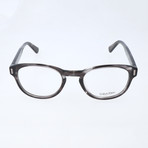 William Thick Rim Oval Frame // Smoke Horn