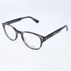 William Thick Rim Oval Frame // Smoke Horn