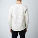 Asher Curved Hem Pullover // Oatmeal (L)