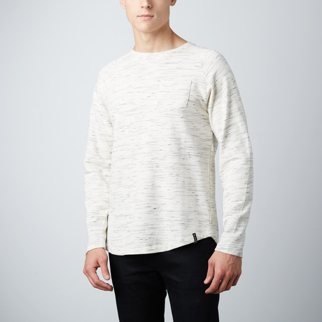 Asher Curved Hem Pullover // Oatmeal (S)