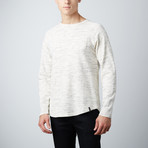 Asher Curved Hem Pullover // Oatmeal (L)