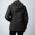 Kamden Long Cotton Jacket // Charcoal (S)