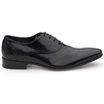 Handel Perforated Wingtip Oxford // Black (Euro: 41)