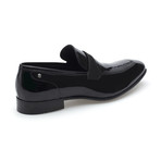 Eleck Contrast Strap Penny Loafer // Black (Euro: 39)