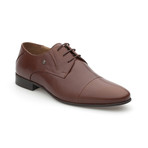 Oscar Patent Captoe Derby // Dark Brown (Euro: 41)