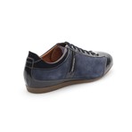 Zak Mixed Texture Sneaker // Dark Blue (Euro: 44)