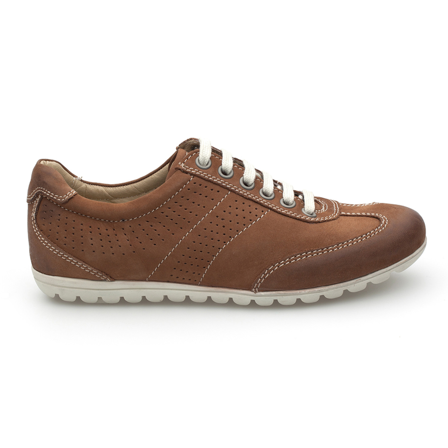 Lowell Perforated Lace-Up Sneaker // Brown (Euro: 39) - Pedro Camino ...