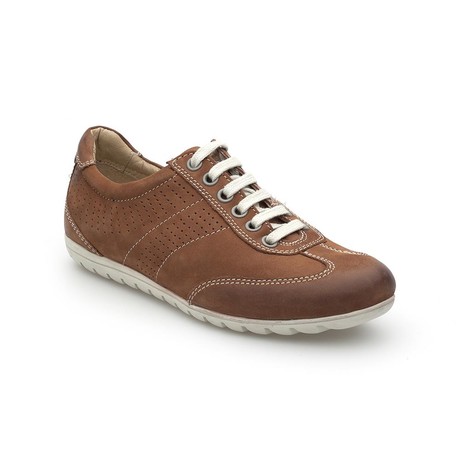 Lowell Perforated Lace-Up Sneaker // Brown (Euro: 44)