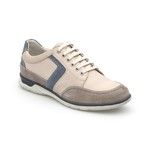 Samson Colorblocked Lace-Up Sneaker // Beige + White (Euro: 39)