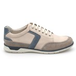 Samson Colorblocked Lace-Up Sneaker // Beige + White (Euro: 39)