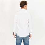 Michael Slim Fit Button-Down // White (S)