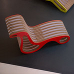 X2CHAIR Chaise Lounge // Red Lacquer
