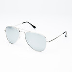 Freeway // Shiny Silver + Smoke Polarized + Silver Mirror Lens