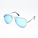 Freeway // Shiny Gunmetal + Brown Polarized + Ice Blue Mirror Lens