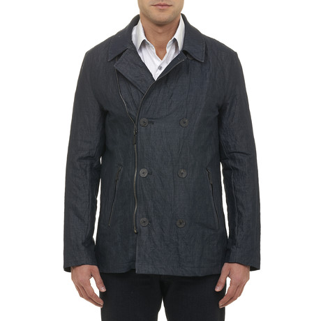 Woodlawn-Long-Sleeve Woven Jacket // Indigo (XS)