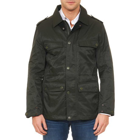 O'Grady Woven Jacket // Dark Olive (XS)