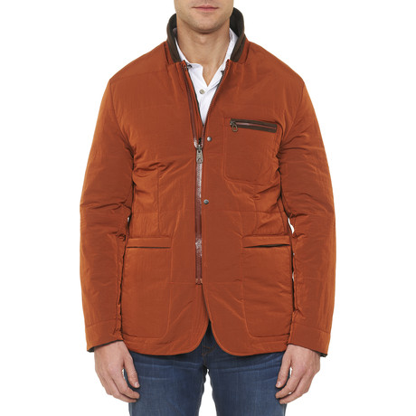 Flanagan Reversible Woven Jacket // Burnt Orange (XS)