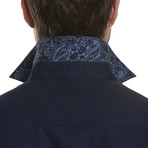 Hatchback Long-Sleeve Woven Shirt // Dark Cobalt (XL)