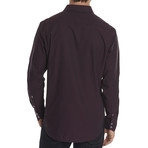 Buggy Long-Sleeve Woven Shirt // Burgundy (M)