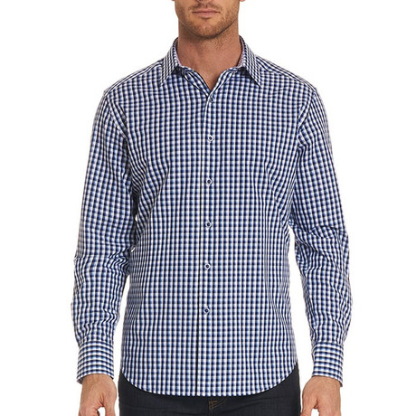 Aarts Avenue Long-Sleeve Woven Shirt // Navy (XS)