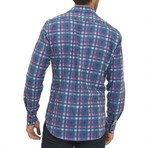 Neerav Long-Sleeve Woven Shirt // Raspberry (XL)