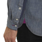 Jayesh Long-Sleeve Woven Shirt // Indigo (S)