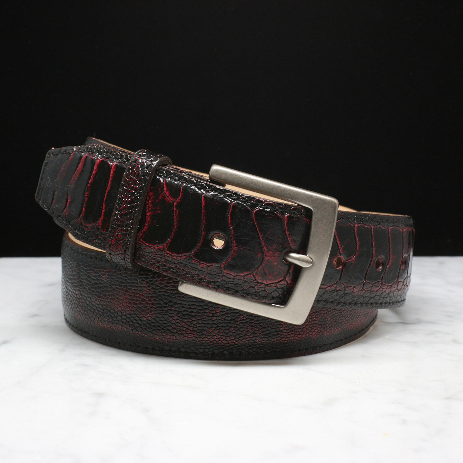 Black shop cherry belt