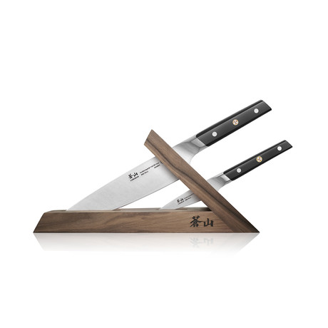 Sandvik Swedish Steel Forged 3-Piece Knife Block Set // TC Series // Walnut