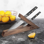 Sandvik Swedish Steel Forged 3-Piece Knife Block Set // TC Series // Walnut