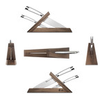 Sandvik Swedish Steel Forged 3-Piece Knife Block Set // TN1 Series // Walnut