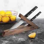 Sandvik Swedish Steel 3-Piece Knife Block Set // TG Series // Walnut