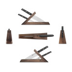 Sandvik Swedish Steel 3-Piece Knife Block Set // TG Series // Walnut