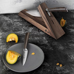 Sandvik Swedish Steel Forged 3-Piece Knife Block Set // TA Series // Walnut