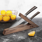 Sandvik Swedish Steel Forged 3-Piece Knife Block Set // TA Series // Walnut