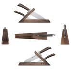 Sandvik Swedish Steel Forged 3-Piece Knife Block Set // TA Series // Walnut