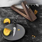 Sandvik Swedish Steel Forged 3-Piece Knife Block Set // TS Series // Walnut