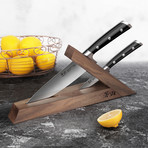 Sandvik Swedish Steel Forged 3-Piece Knife Block Set // TS Series // Walnut