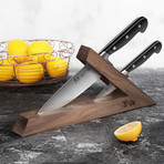 Sandvik Swedish Steel Forged 3-Piece Knife Block Set // TV2 Series // Walnut