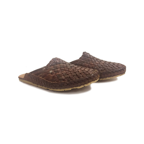 Daily Plain Stripe Sandals // Brown (UK: 6)