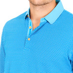 Graham Slim Fit Polo Shirt // Houndstooth Baby Blue (2XL)