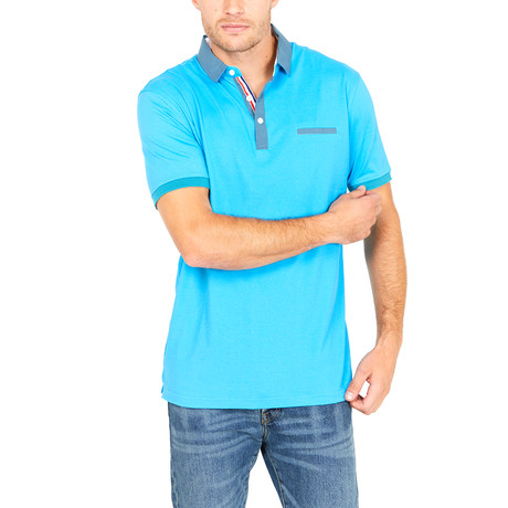Francis Slim Fit Polo Shirt // Teal (S)