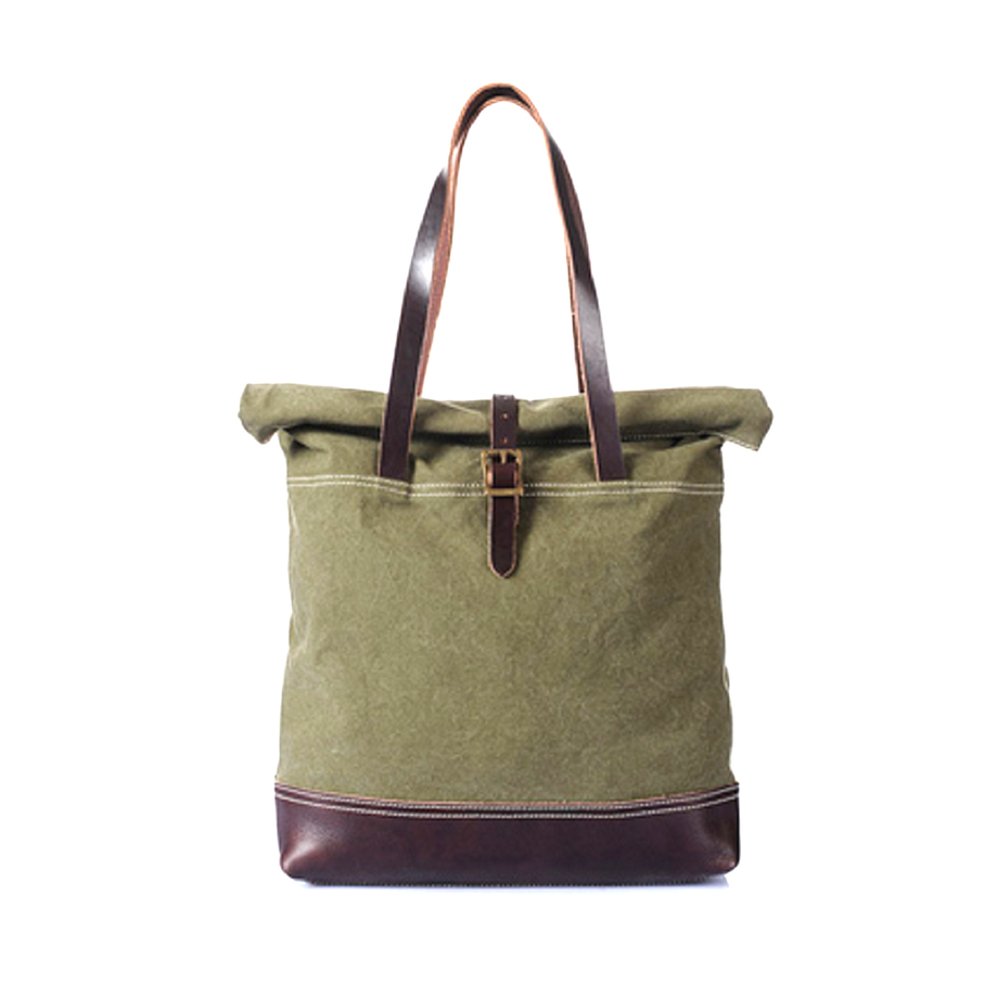 army green canvas purse