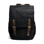 No. 766 Canvas Camera Backpack (Black)