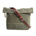No. 733 Canvas Shoulder Bag (Army Green)