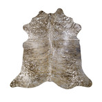 Devore // Light Brindle Tan with Silver Small Pattern