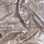 Devore // Light Brindle Tan with Silver Small Pattern